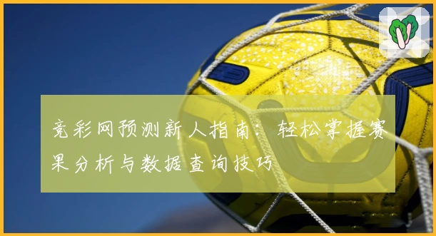 竞彩网预测新人指南：轻松掌握赛果分析与数据查询技巧